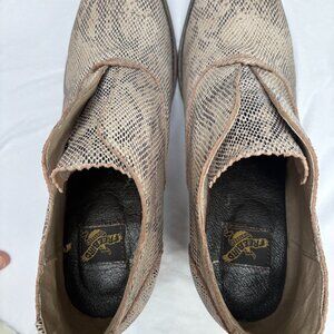 Freebird by Steven Joey White Snake Print Leather Boots